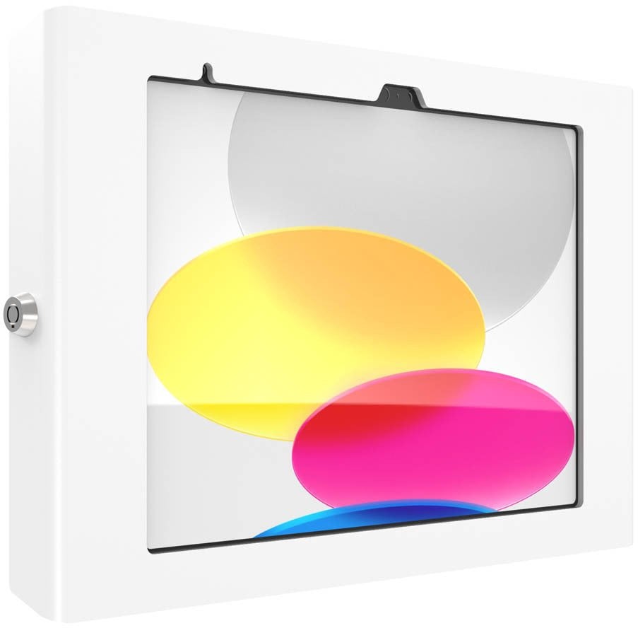 Compulocks Apex - Gehause - fur Tablett - verriegelbar - Metallrahmen - weiss - Wandmontage - fur Apple iPad A16 Wi-Fi, A16 Wi-Fi + Cellular