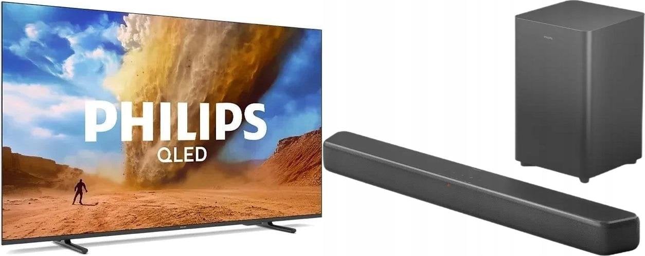 Telewizor Philips 55PUS7810/12 QLED 55'' 4K Ultra HD Titan OS + Soundbar Philips TAB5309/10
