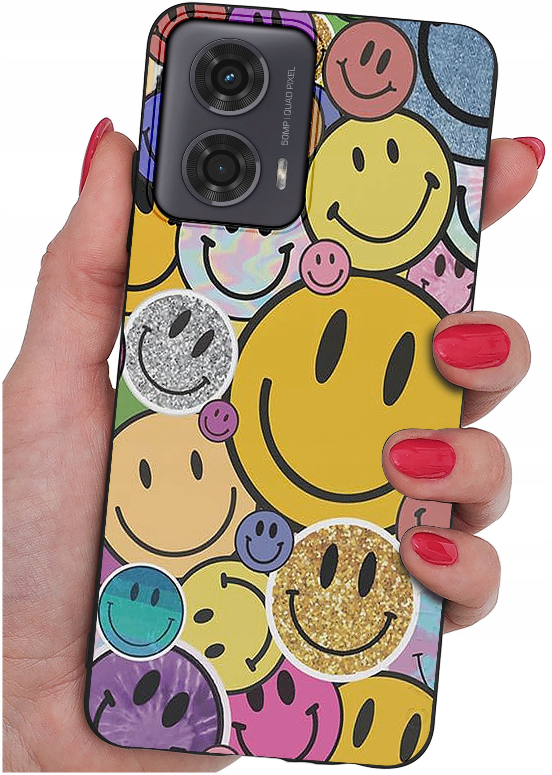 Etui do Motorola Moto G24 |G24 POWER |G04 |E14 WZORY |SILIKONOWE MATT SZKŁO