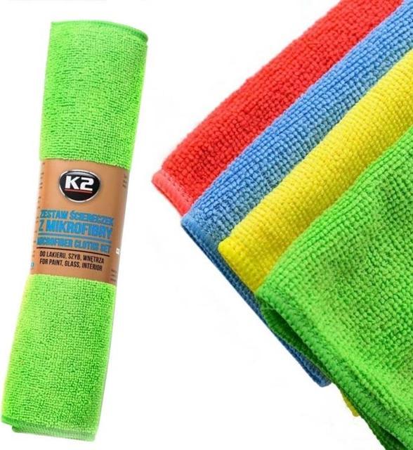 K2 Zestaw 4 ściereczek z mikrofibry K2 30x35cm