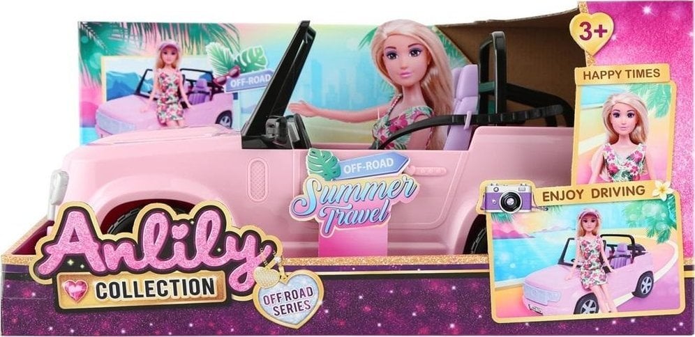 Auto Cabriolet różowy