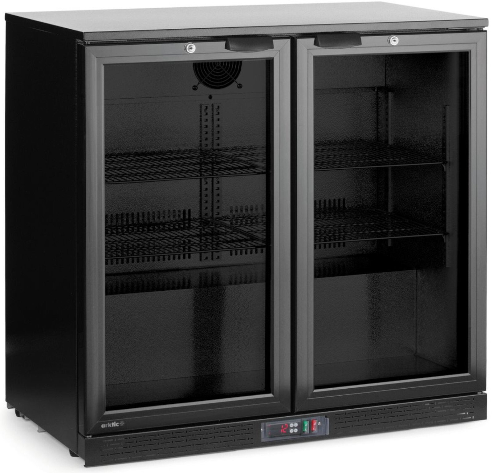 Lodówka chłodziarka barowa na napoje 2-drzwiowa LED 158 l 160 W 90x53x87 cm Lodówka chłodziarka barowa na napoje 2-drzwiowa LED 158 l 160 W 90x53x87 c