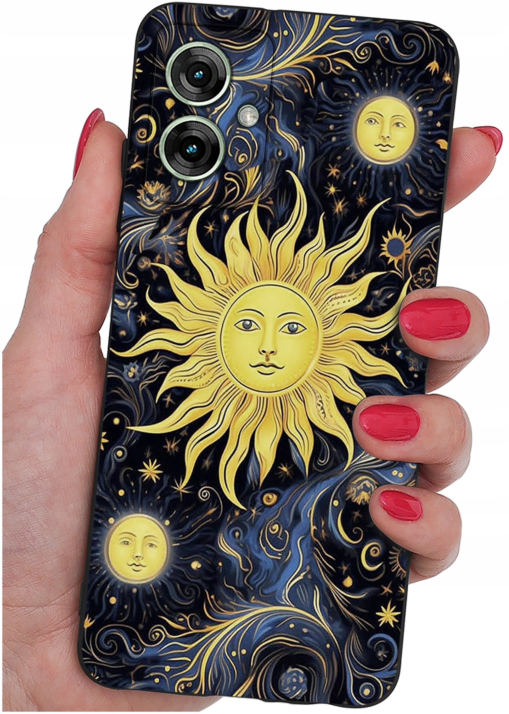 Etui do Motorola Moto G55 5G WZORY |SILIKONOWE MATT CASE + SZKŁO 9H