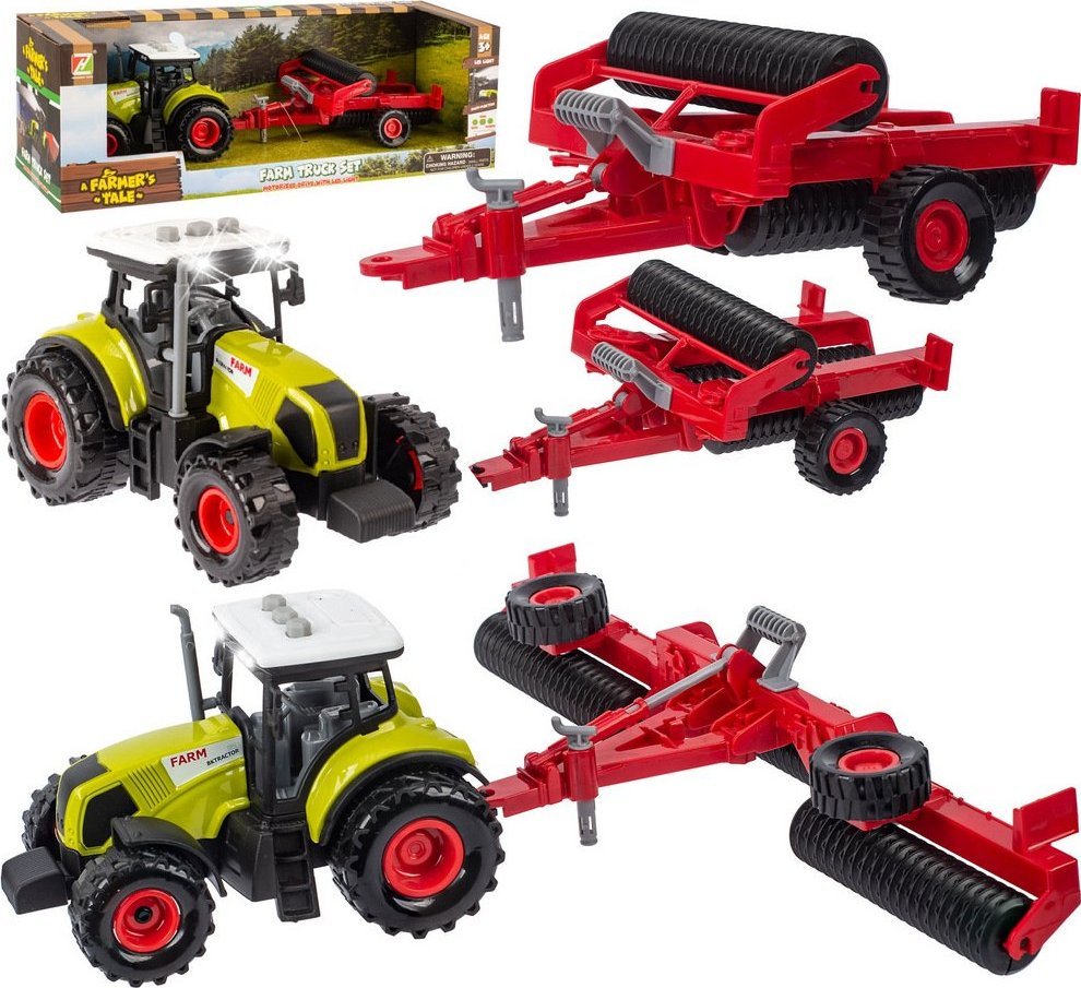 Ciągnik Traktor z Przyczepą Zestaw Rolniczy Farmer