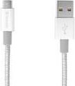 Kabel USB Verbatim USB-A - microUSB 1 m Srebrny (48862)
