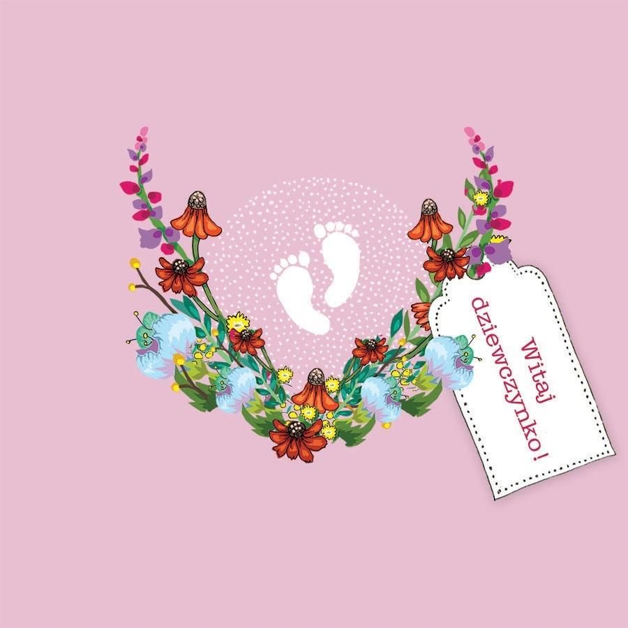 Clear Creation Karnet Swarovski kwadrat CL3411 Narodziny Witaj dz