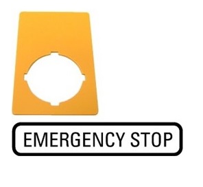 Eaton Szyld do przycisków M22-XZK-GB99 EMERGENCY STOP 216472