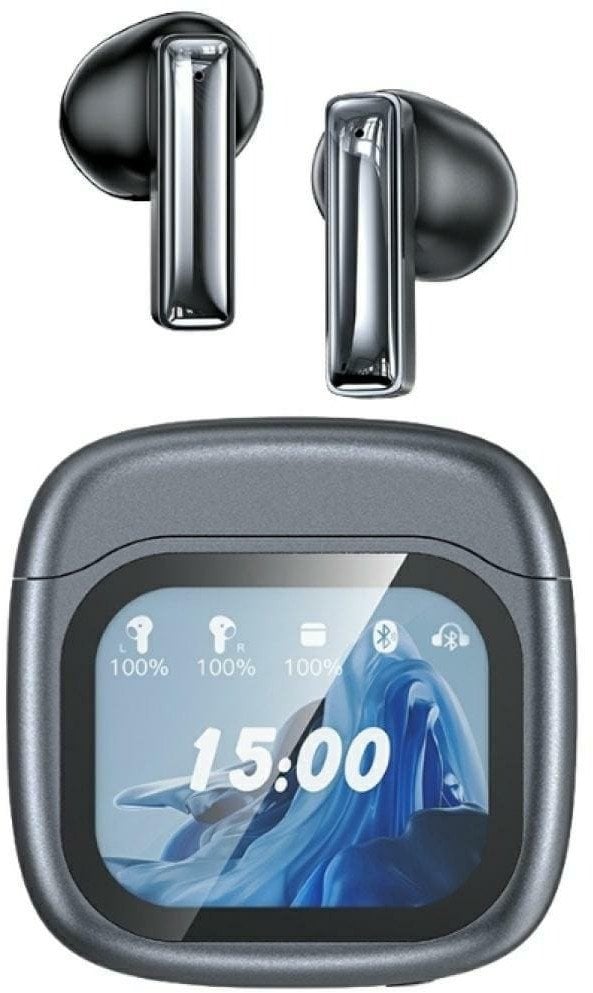 Słuchawki bezprzewodowe AWEI TP100 ENC Bluetooth 5.4 TWS + stacja dokująca czarny