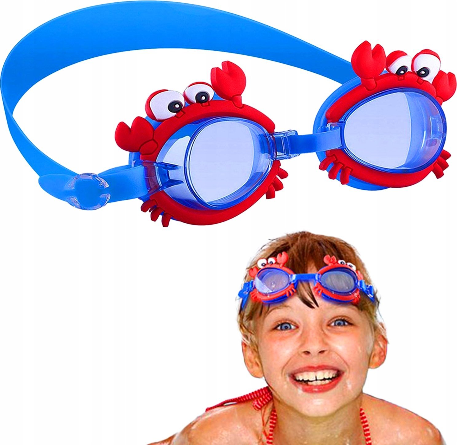 OKULARY PŁYWACKIE DLA DZIECI KRABY GO-CR1