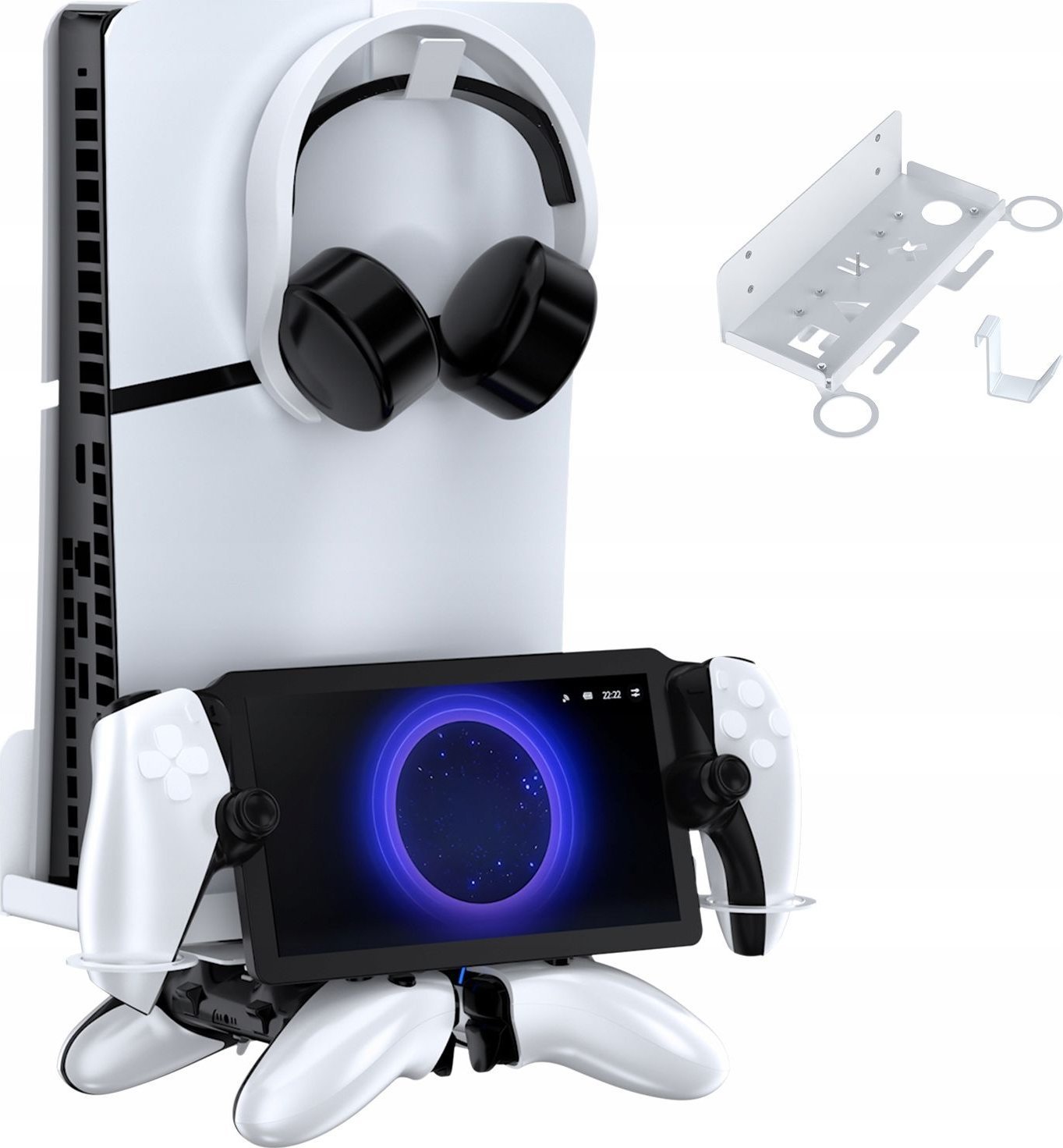 Uchwyt Ścienny na Ścianę Wieszak do Sony PlayStation 5 PS5 SLIM + PS Portal / JYS-P5213