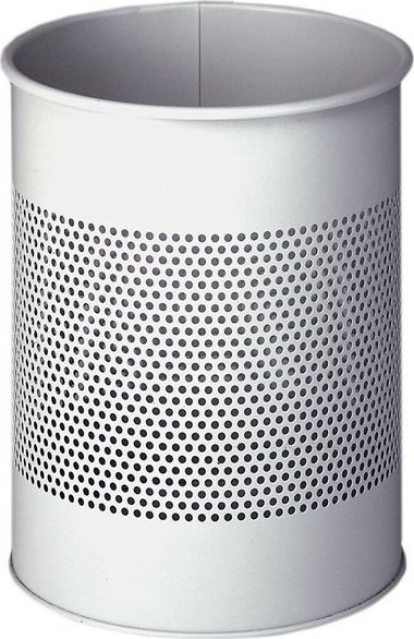 Kosz na śmieci Durable Kosz na śmieci okrągły metalowy / ażurowy 15L DURABLE 331010 szary
