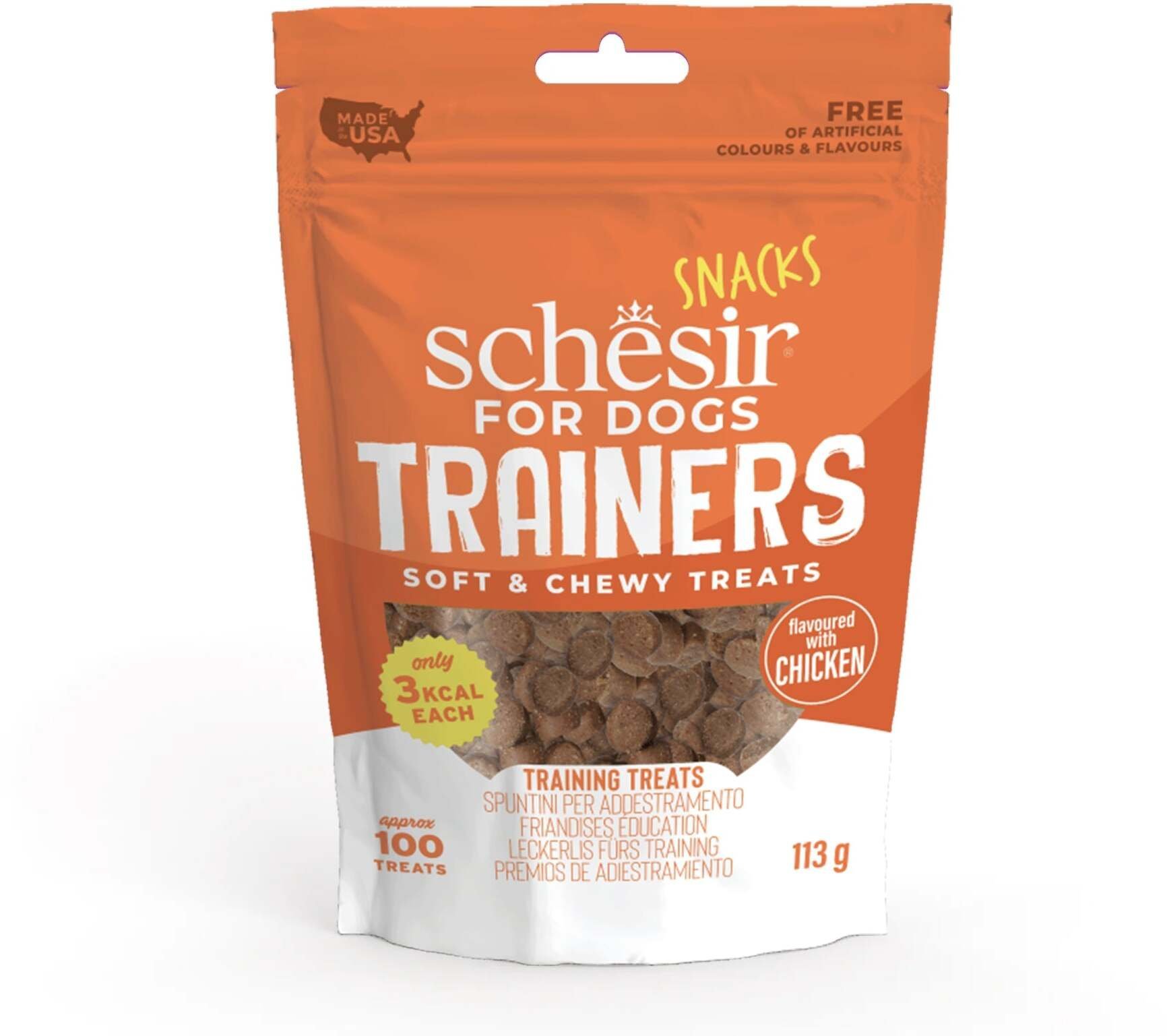 THI Trainers soft and chewy smakołyk, dla psów, kurczak, 100 kawałków, 113 g, opakowanie