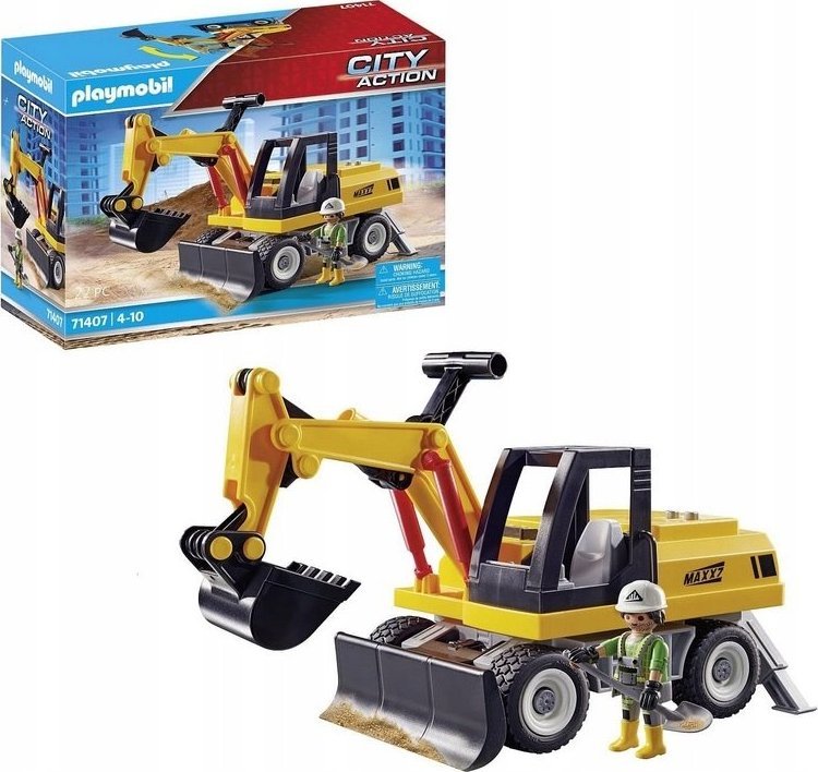 Playmobil Klocki Playmobil City 71407 Koparka na budowie