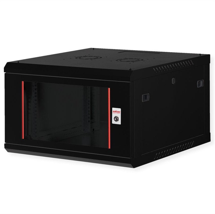 ROLINE Wandgeh�use Basic Plus 48,26cm 19-Zoll 6HE 600x600 BxT schwarz