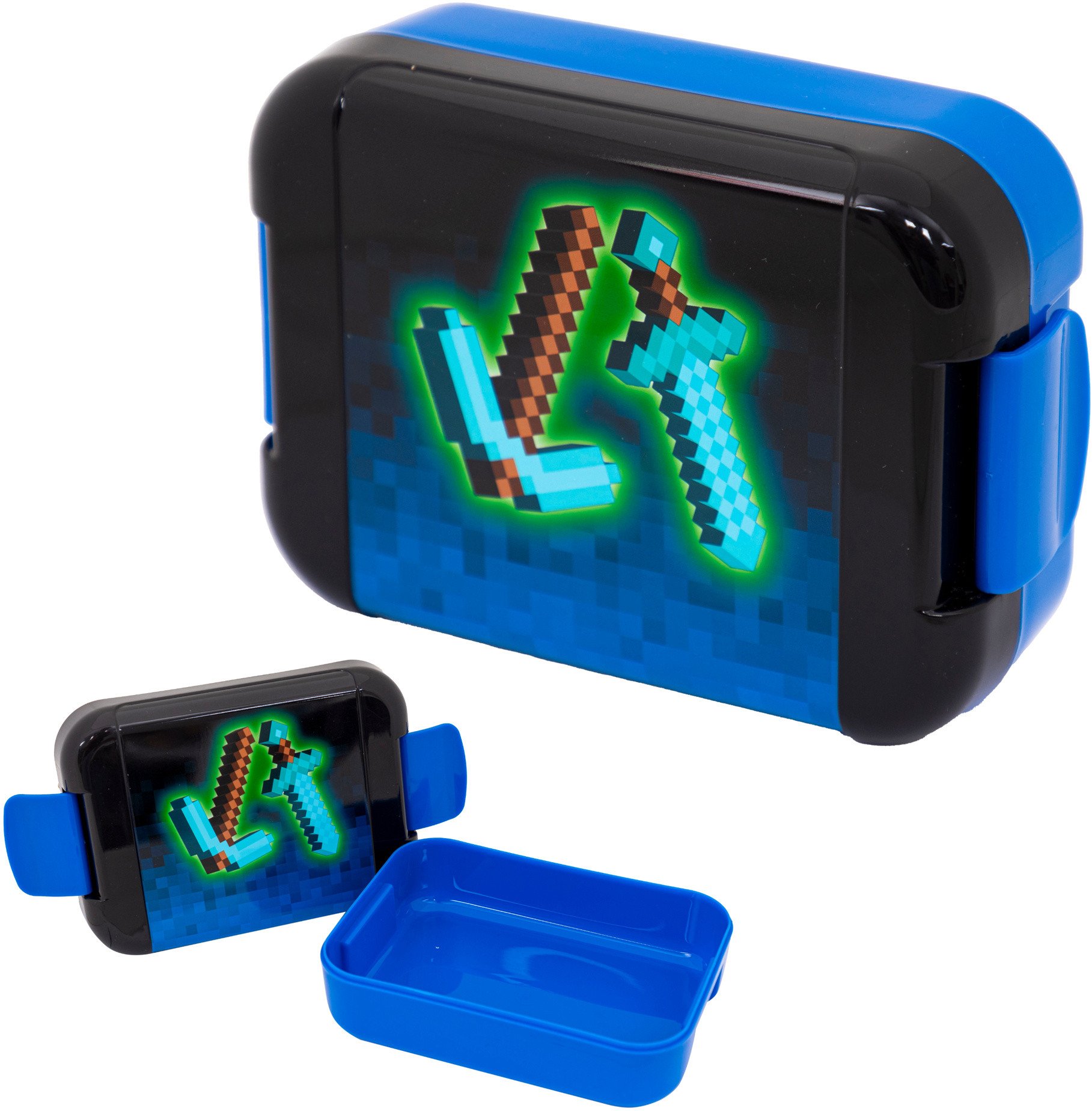 Śniadaniówka pojemnik na kanapki lunchbox Minecraft Blue Pixel ASTRA