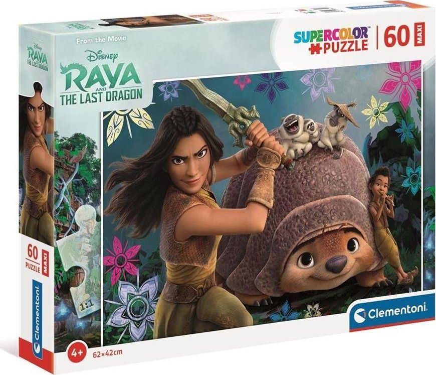 Clementoni Puzzle 60 Maxi Super Kolor Raya & The Last Dragon uniw.