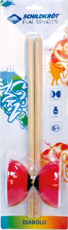 Schildkrot Zestaw do Żonglerki SCHILDKROT Diabolo Red