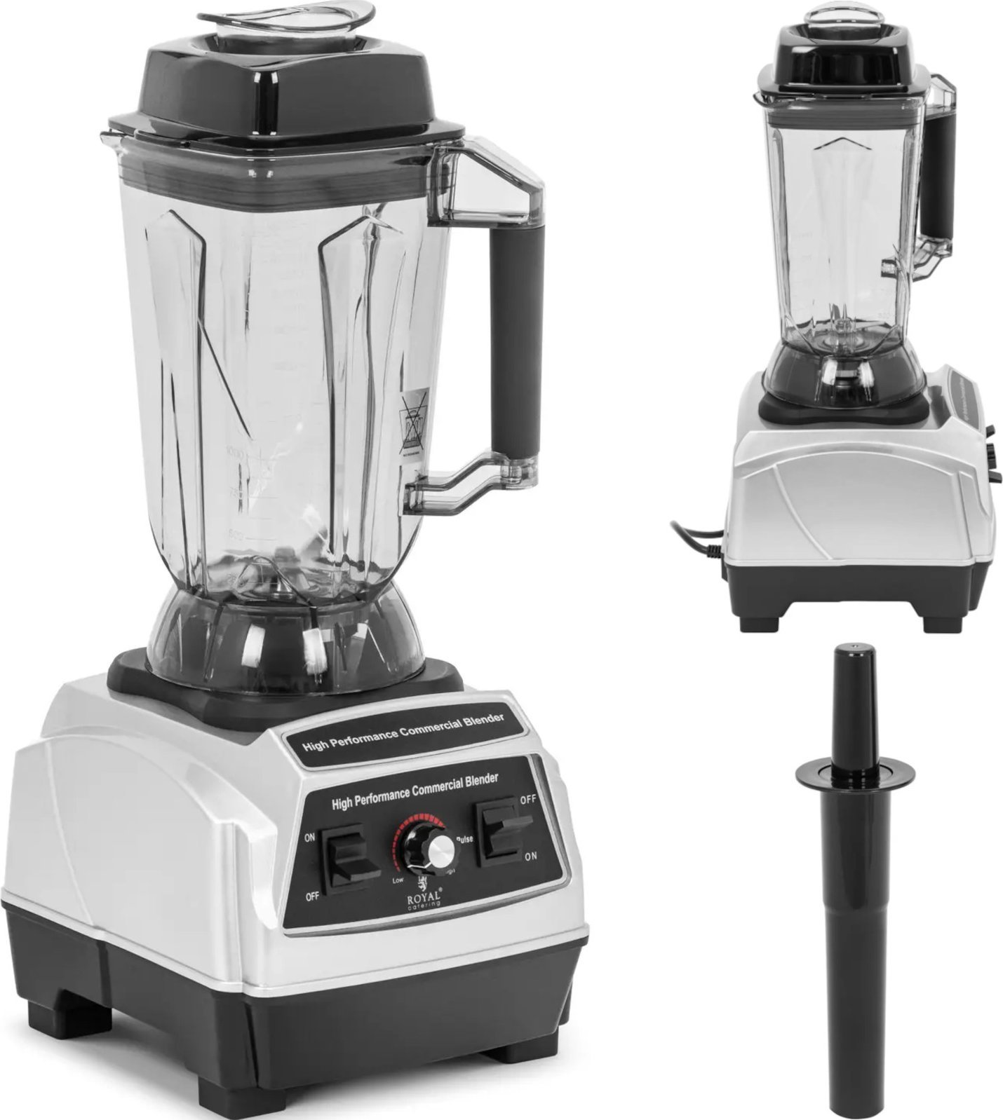 Royal Catering Blender kielichowy z trybem pulsacyjnym 2 l 24500 obr./min 1500 W Blender kielichowy z trybem pulsacyjnym 2 l 24500 obr./min 1500 W