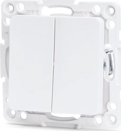 Aigostar Włącznik podwójny dwubiegunowy typu francuskiego klawisze funkcyjne Łącznik podwójny dwubiegunowy typu francuskiego klawisze funkcyjne