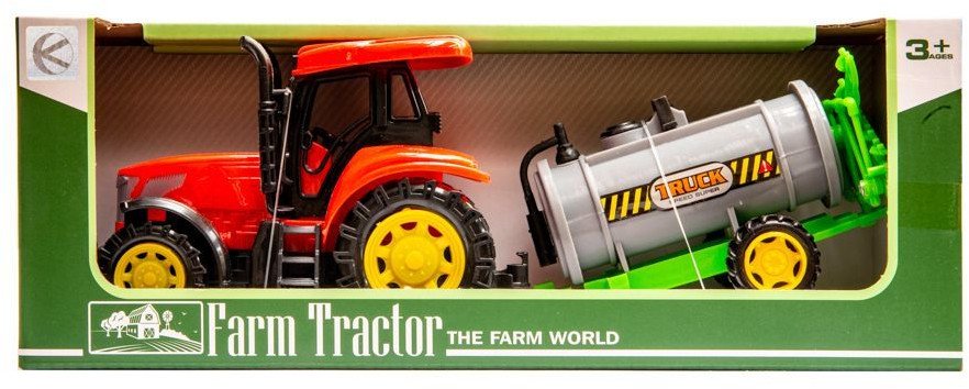 Traktor z cysterną do oprysków