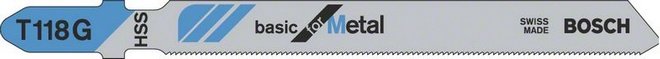 Bosch Brzeszczot do wyrzynarek Basic for Metal 92mm T 118 G 5szt. 2608631012