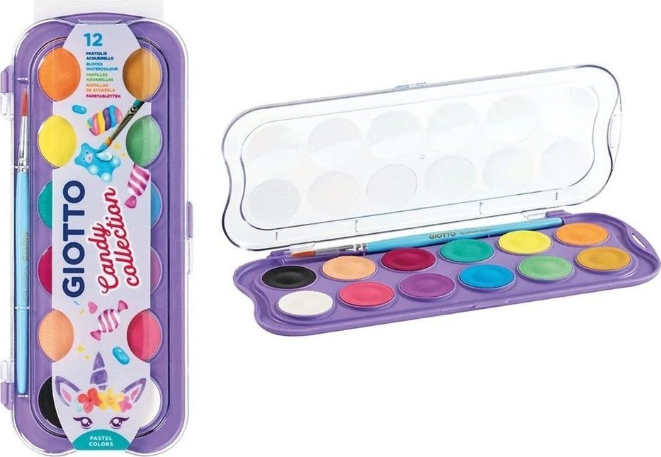 Farby Acquerelli Candy Collection 12 kolorów