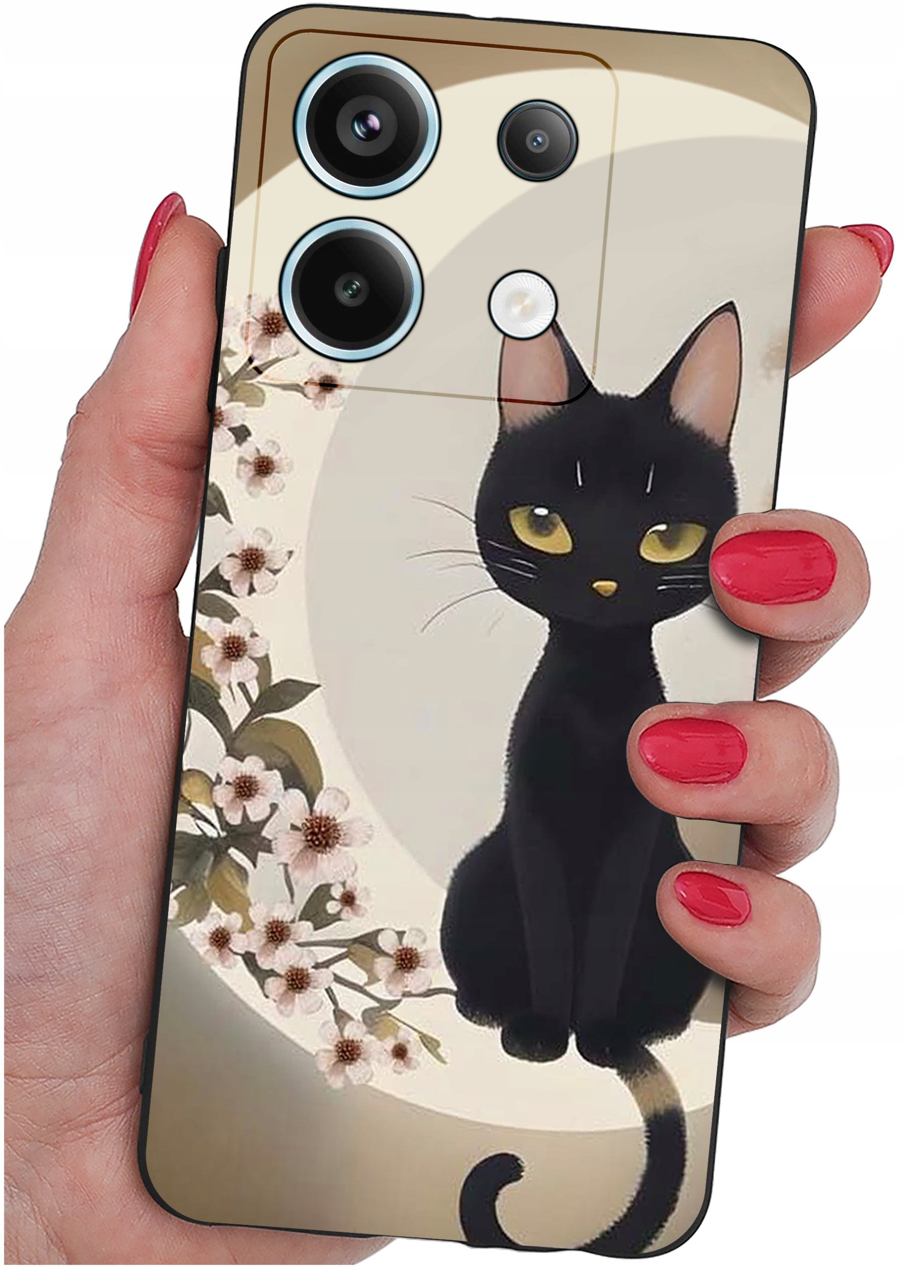 ETUI do Xiaomi Redmi Note 13 Pro 5G WZORY |SILIKONOWE MATT CASE +SZKŁO 9H