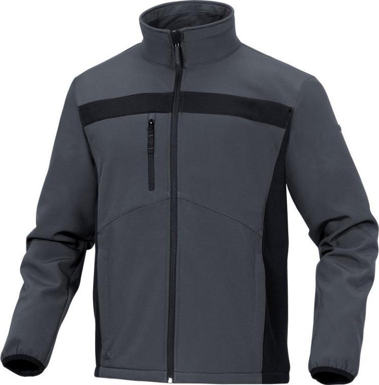 Delta Plus Kurtka Softshell z poliestru i elastynu czarno-szara rozmiar L LULE2GRGT - LULE2GRGT