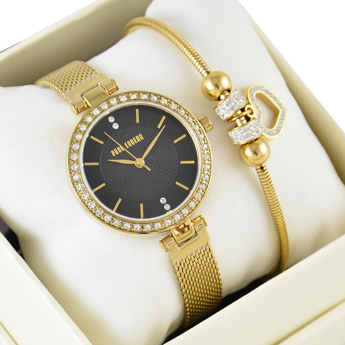 Zestaw damski zegarek Paul Lorens MIRA 10995B-1D1 + bransoletka