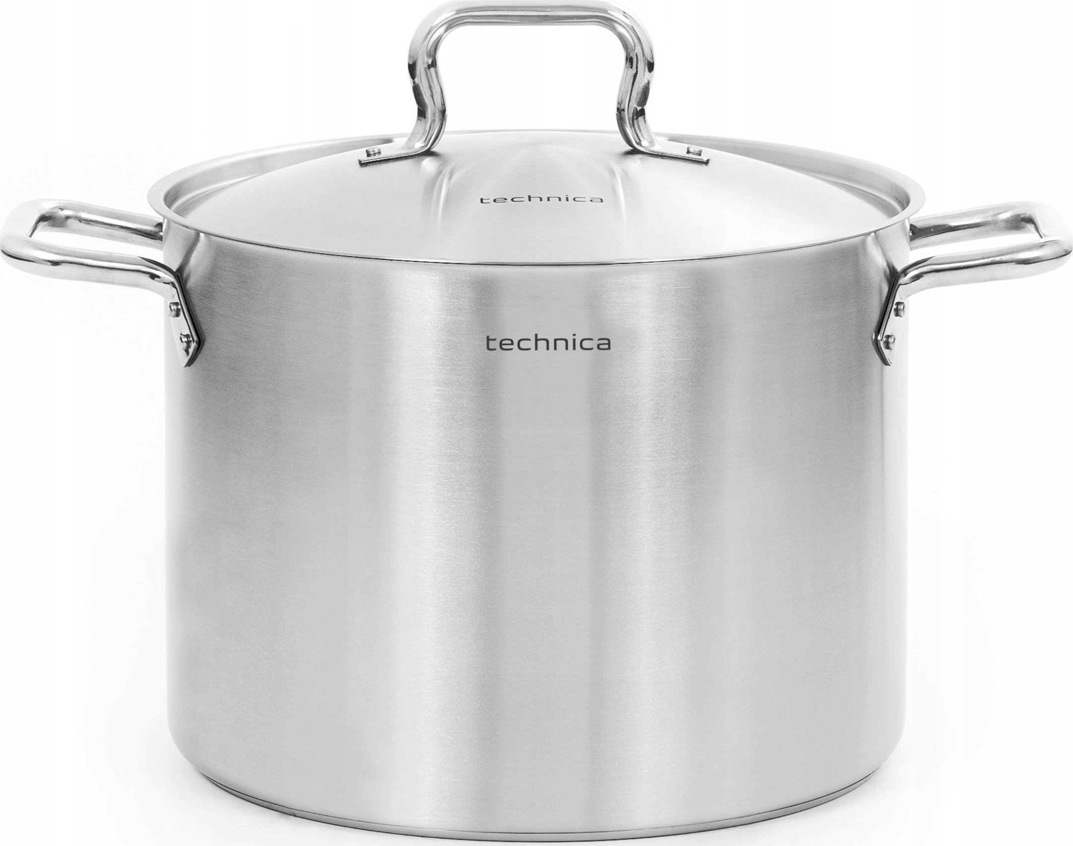 Technica Garnek średni 23,6 l o średnicy 340 mm z pokrywką ze stali nierdzewnej | TECHNICA, Gold Line