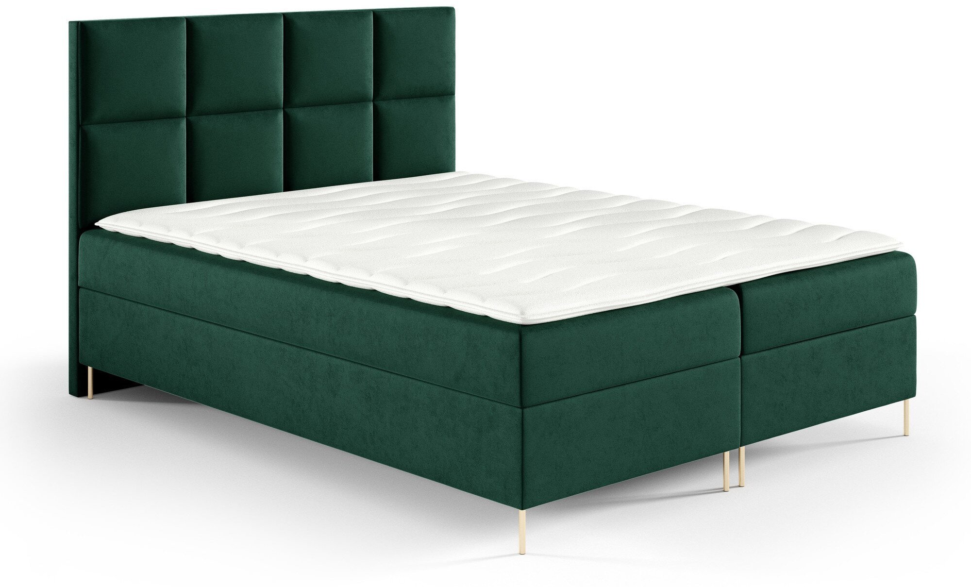 Łóżko kontynentalne Gobi Box 160x200 z nogami riviera 38