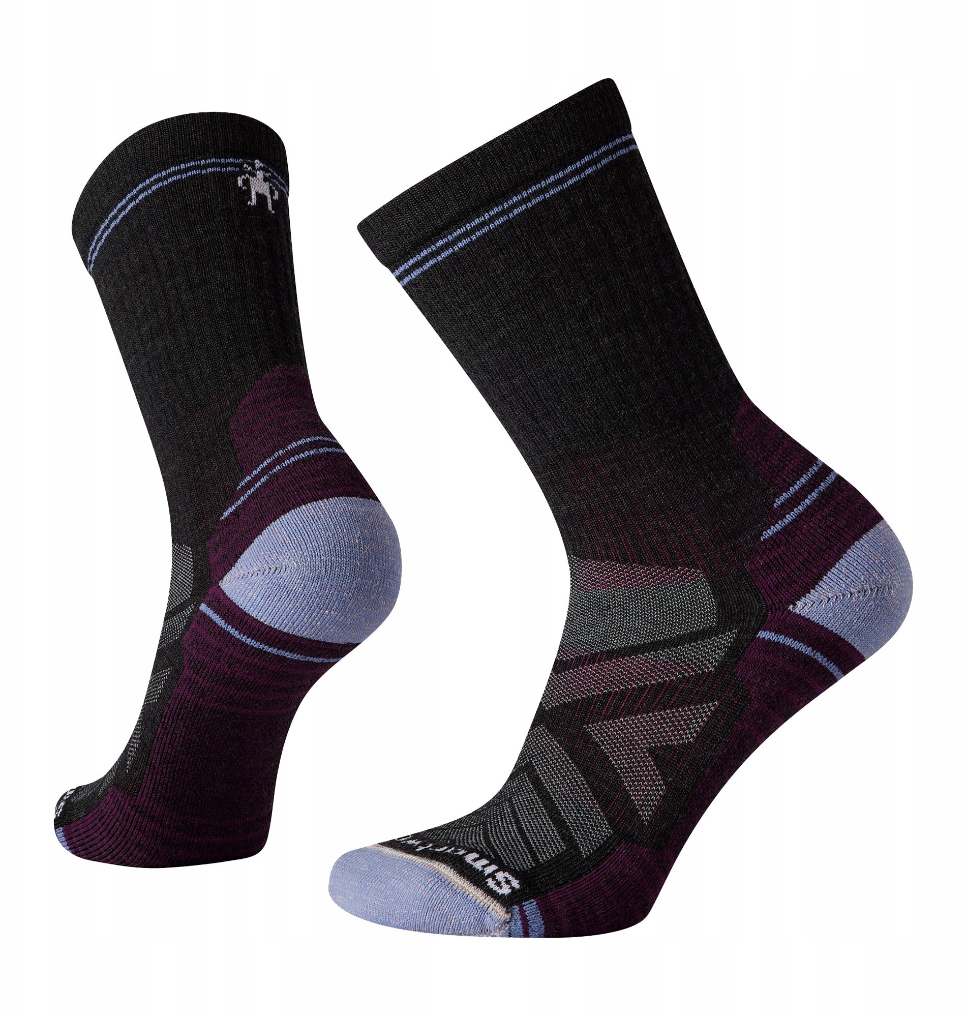 Smartwool W'S Hike Light Cushion Crew Socks, 003 | charcoal, L