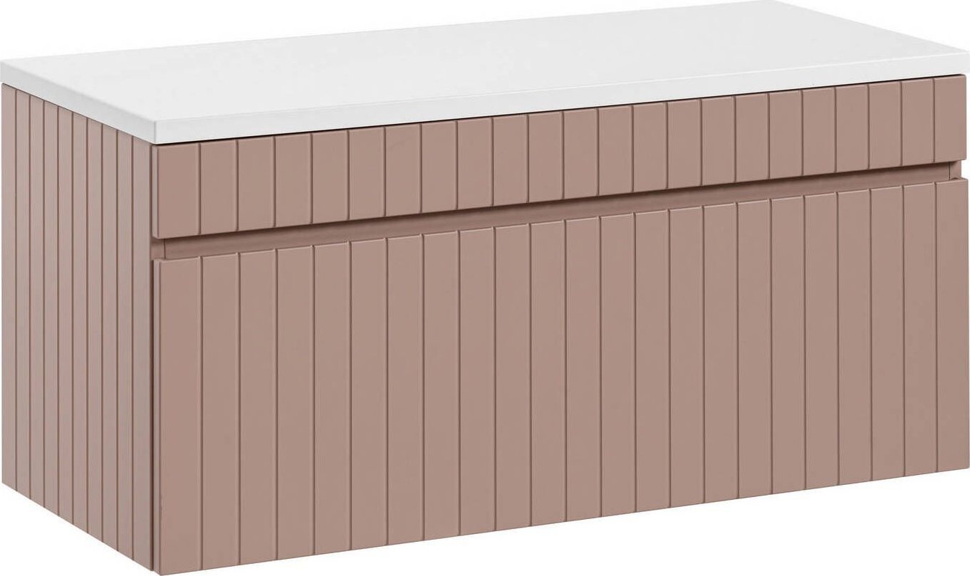 Comad Szafka wisząca pod umywalkę, Iconic, 100x46x46 cm, różowy, mat