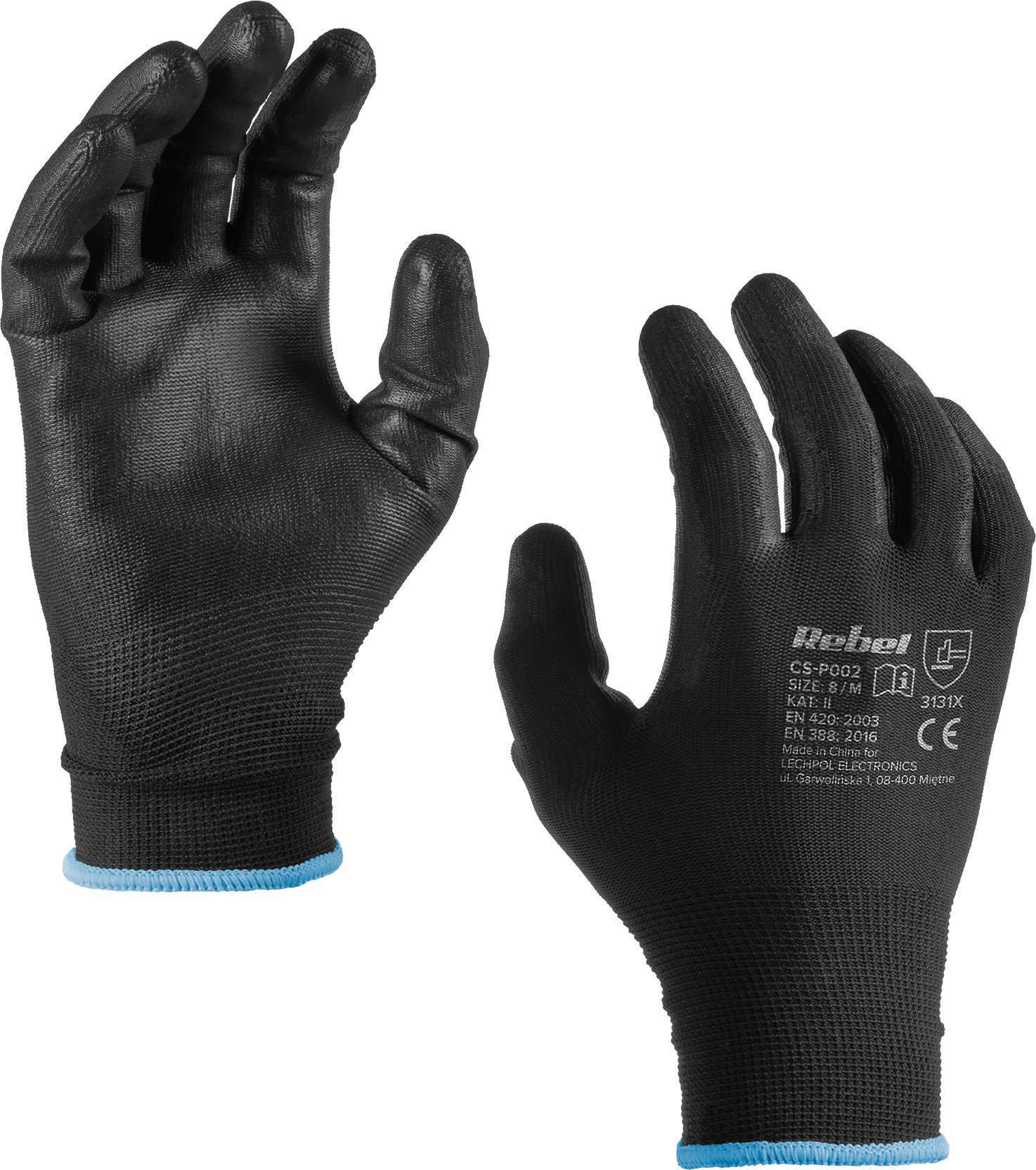 Rebel Rękawice robocze poliuretanowe CS-P002 r.9 M (12kpl.)