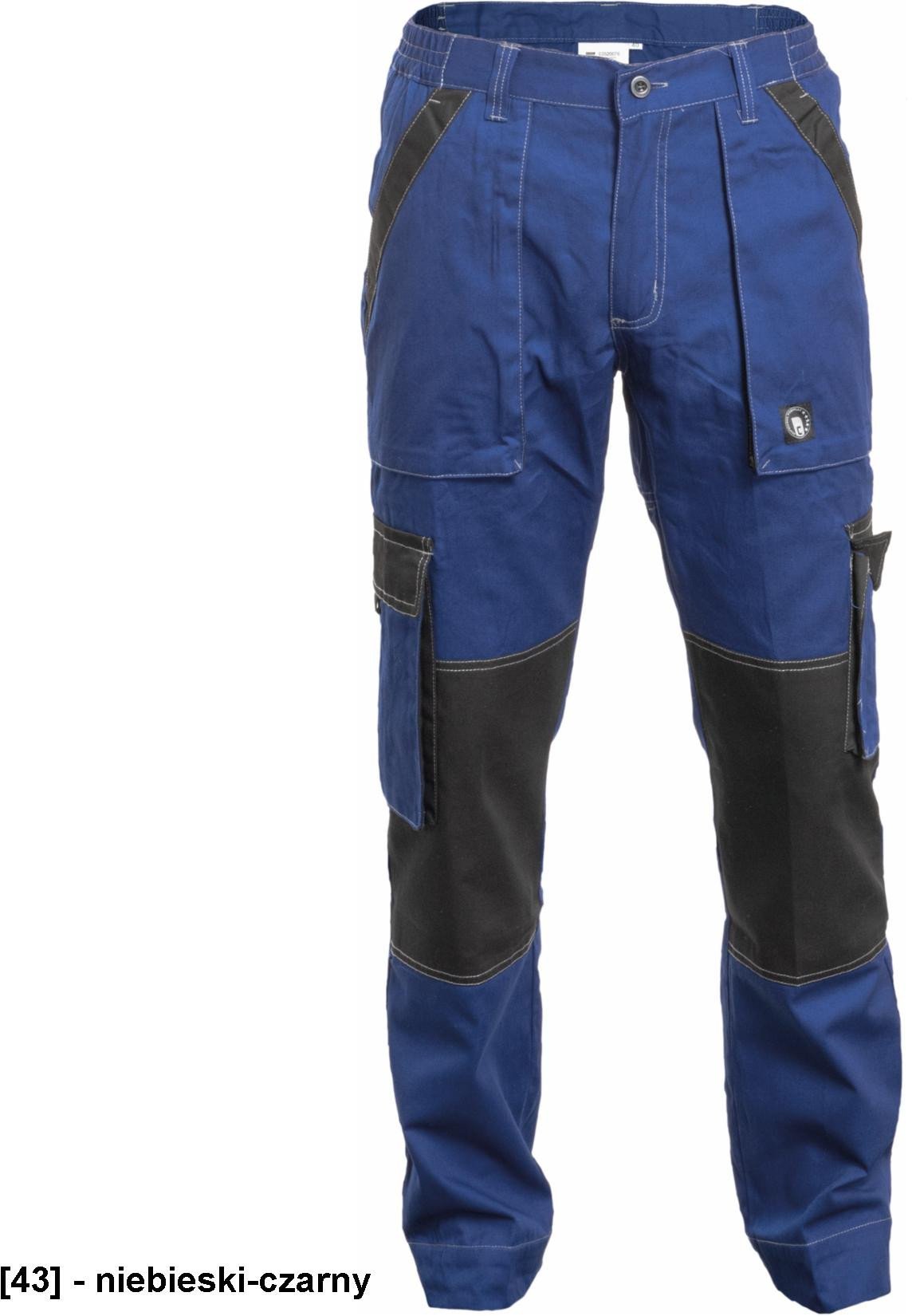 MAX SUMMER LADY - spodnie - morski/czarny 42