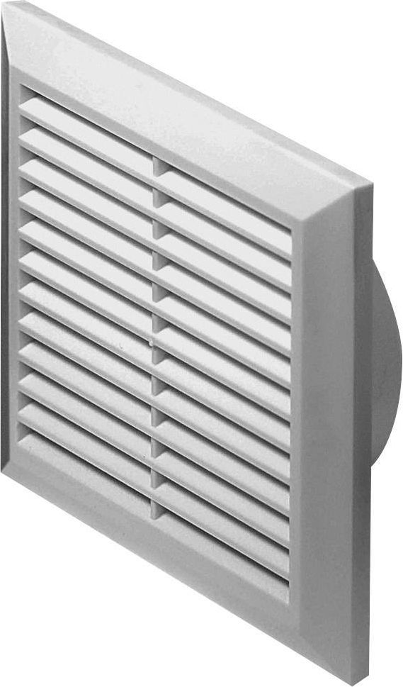AWENTA Kratka wentylacyjna biała z siatką i kołkami 137 x 137mm średnica 100mm (T61)