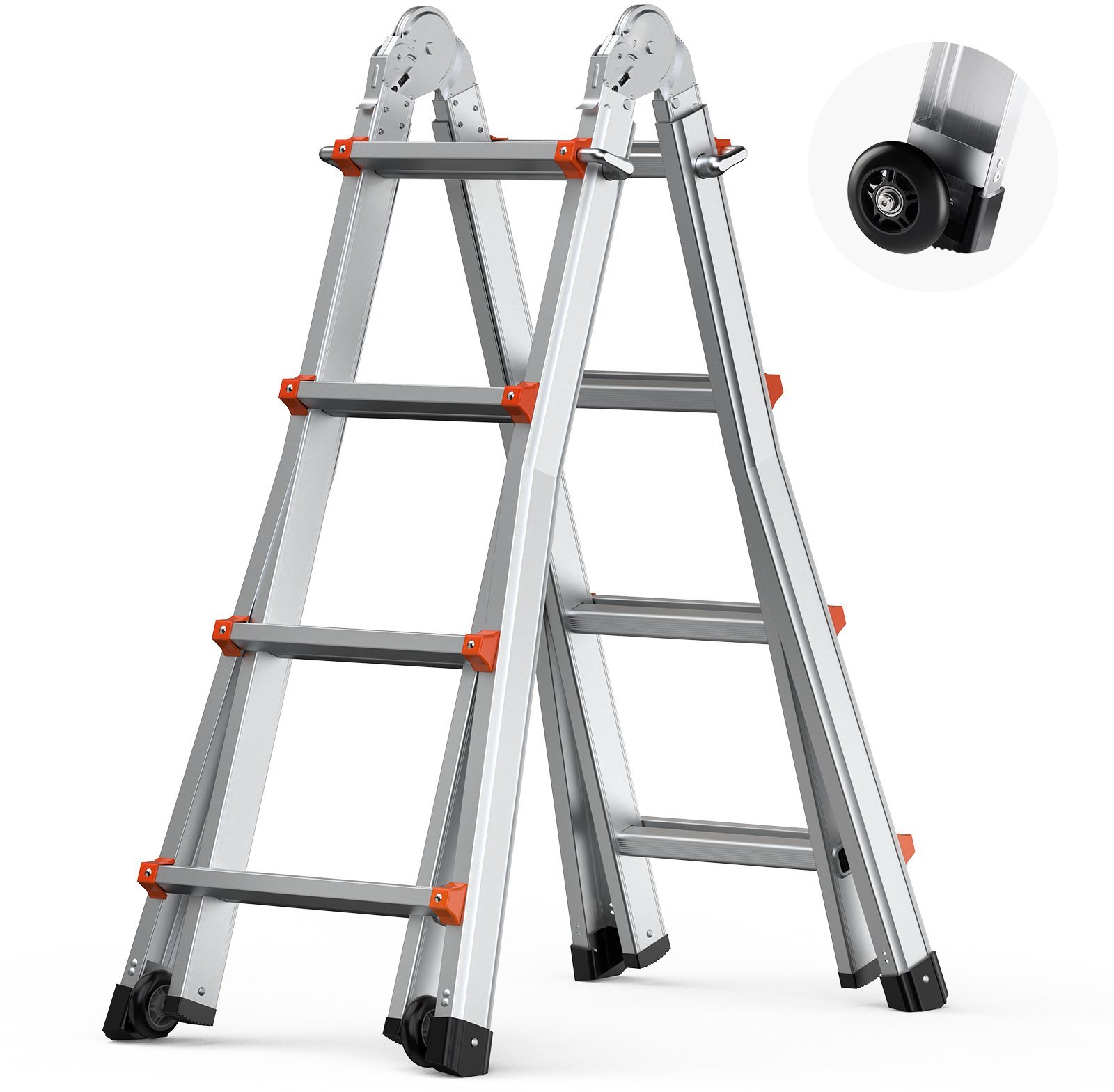 Drabina składana teleskopowa aluminiowa 4 m