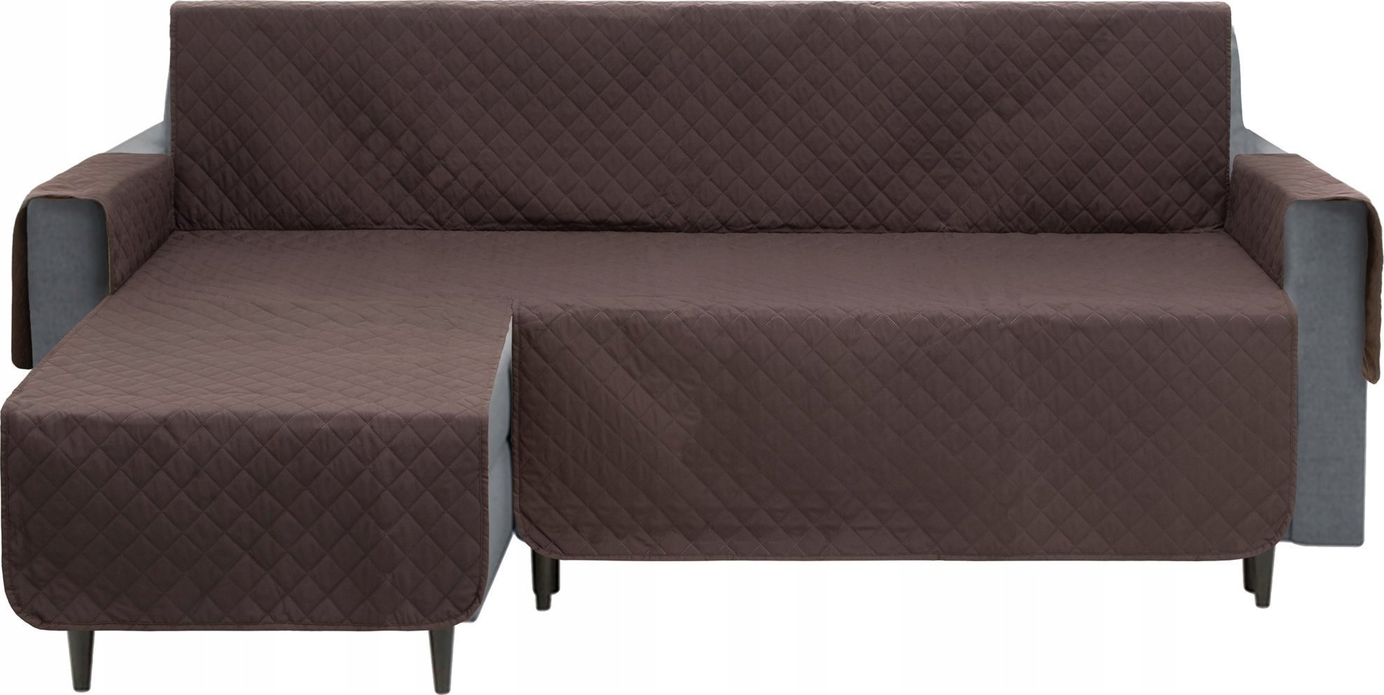 DOGGY 240 cm POKROWIEC PARIS NA NAROŻNIK PRAWY BRĄZOWY