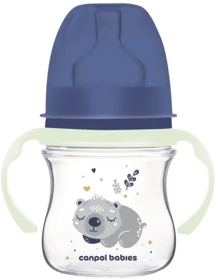 Butelka 120 ml z uchwytami Sleepy Koala niebieski 35/236 Canpol babies