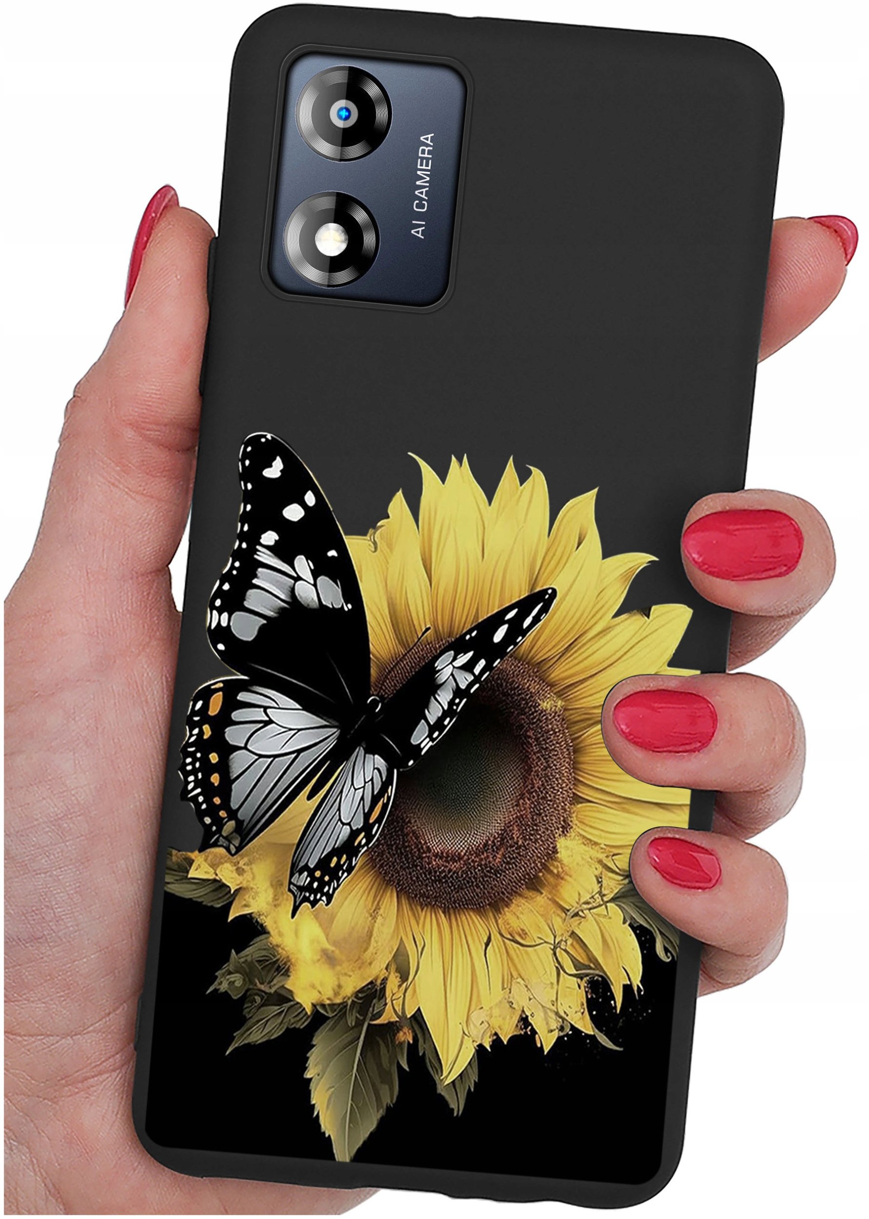 Etui do Motorola Moto E13 WZORY |SILIKONOWE MATT CASE + SZKŁO 9H