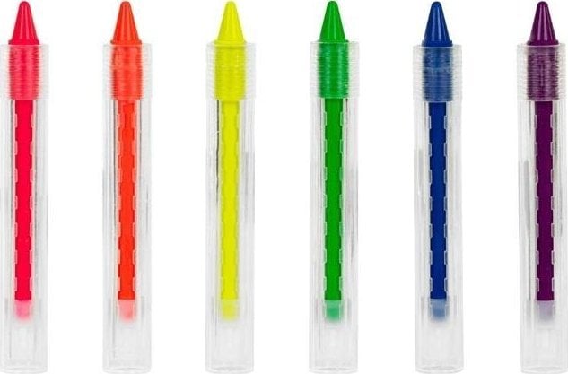 Kredki do malowania twarzy świecące w UV 6szt