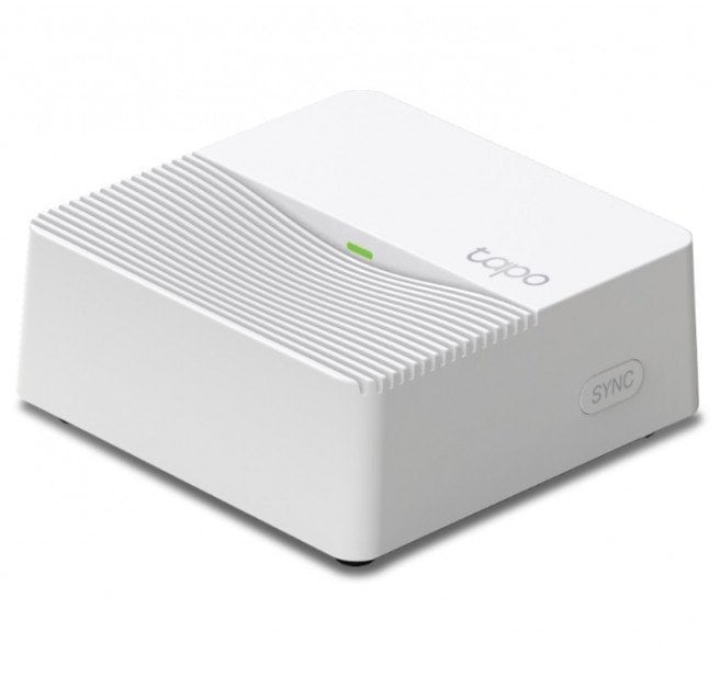 tp-link Smart Hub SPEC: 2.4 GHz, 868 MHz, 1 Ethernet Port FEATURE: 90dB Adjustable Audio Alarm, 19 Ringtones, Up to 64 Switches, Sensor Butt