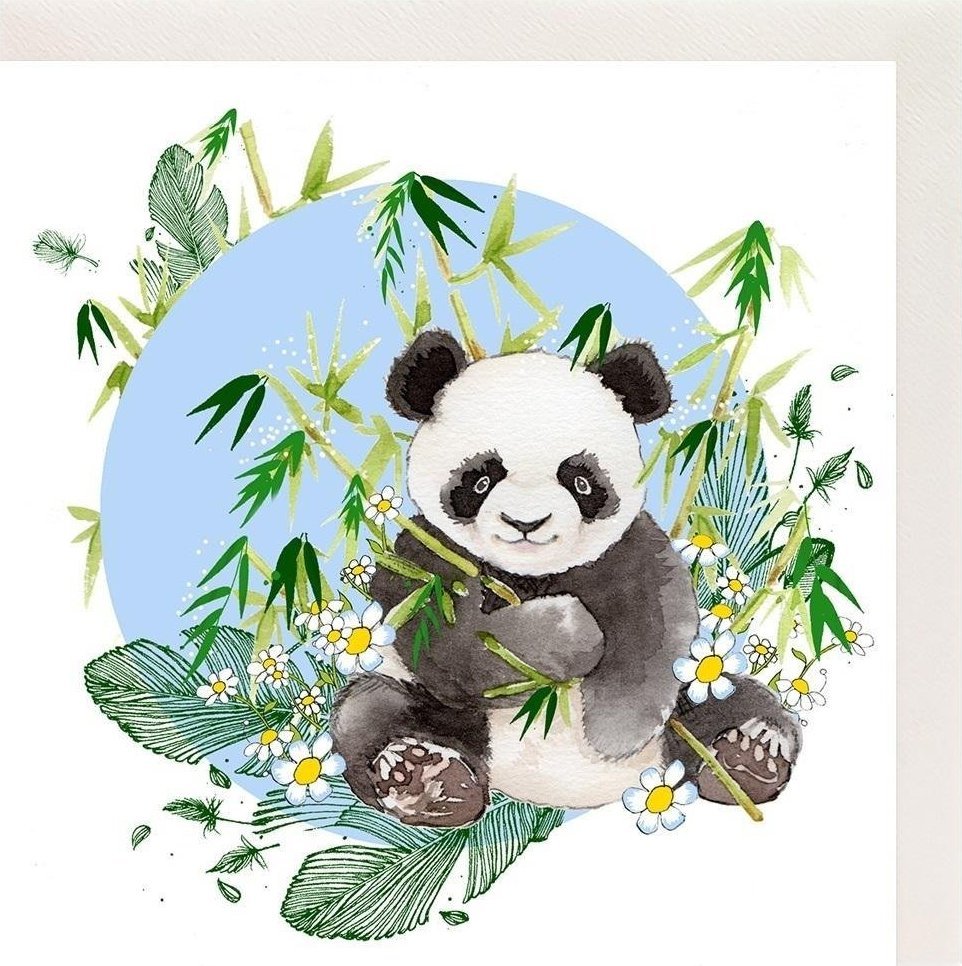 Clear Creation Karnet Swarovski kwadrat CL2012 Panda