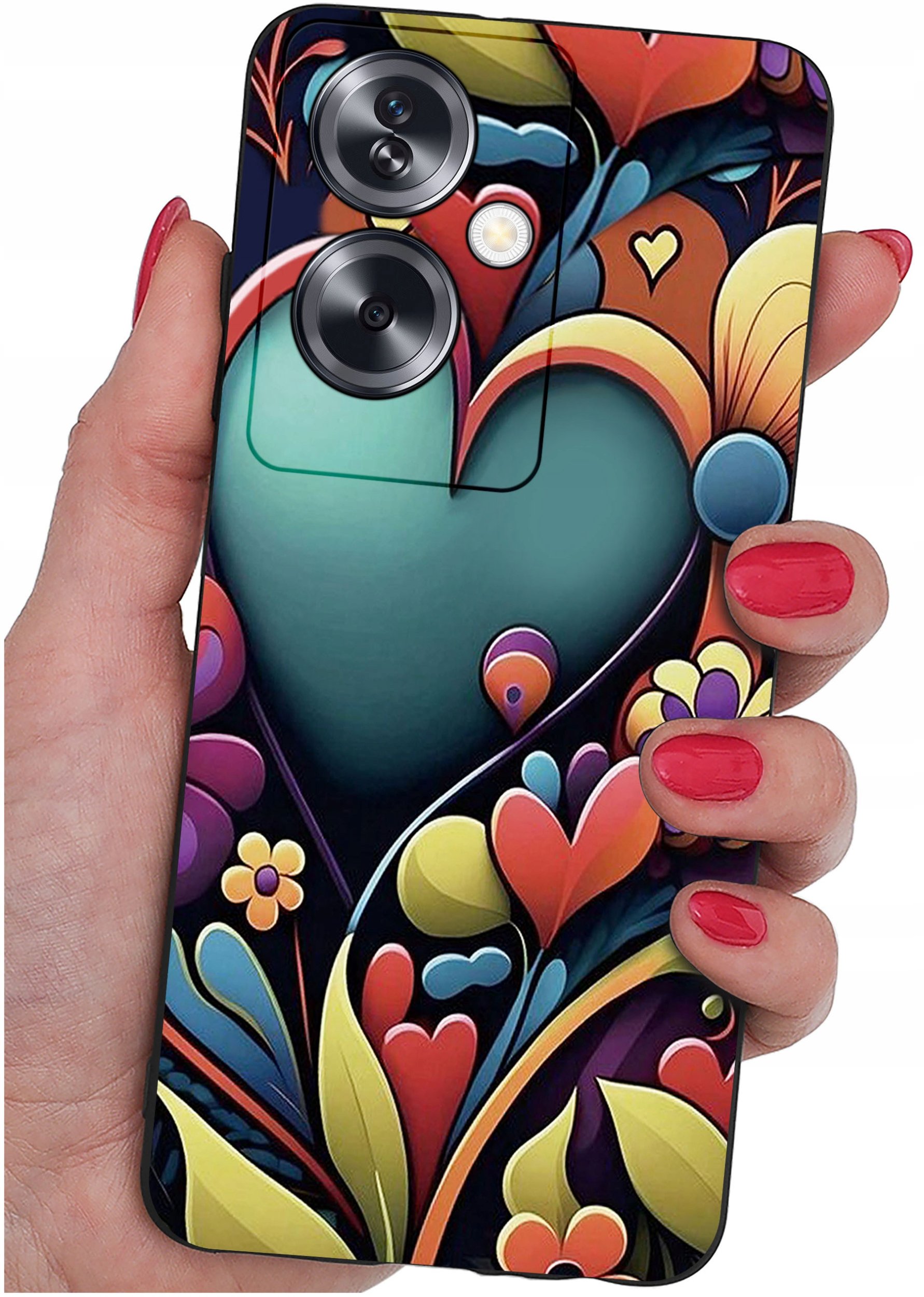 ETUI do Oppo A79 5G WZORY |SILIKONOWE MATT CASE + SZKŁO ochronne 9H