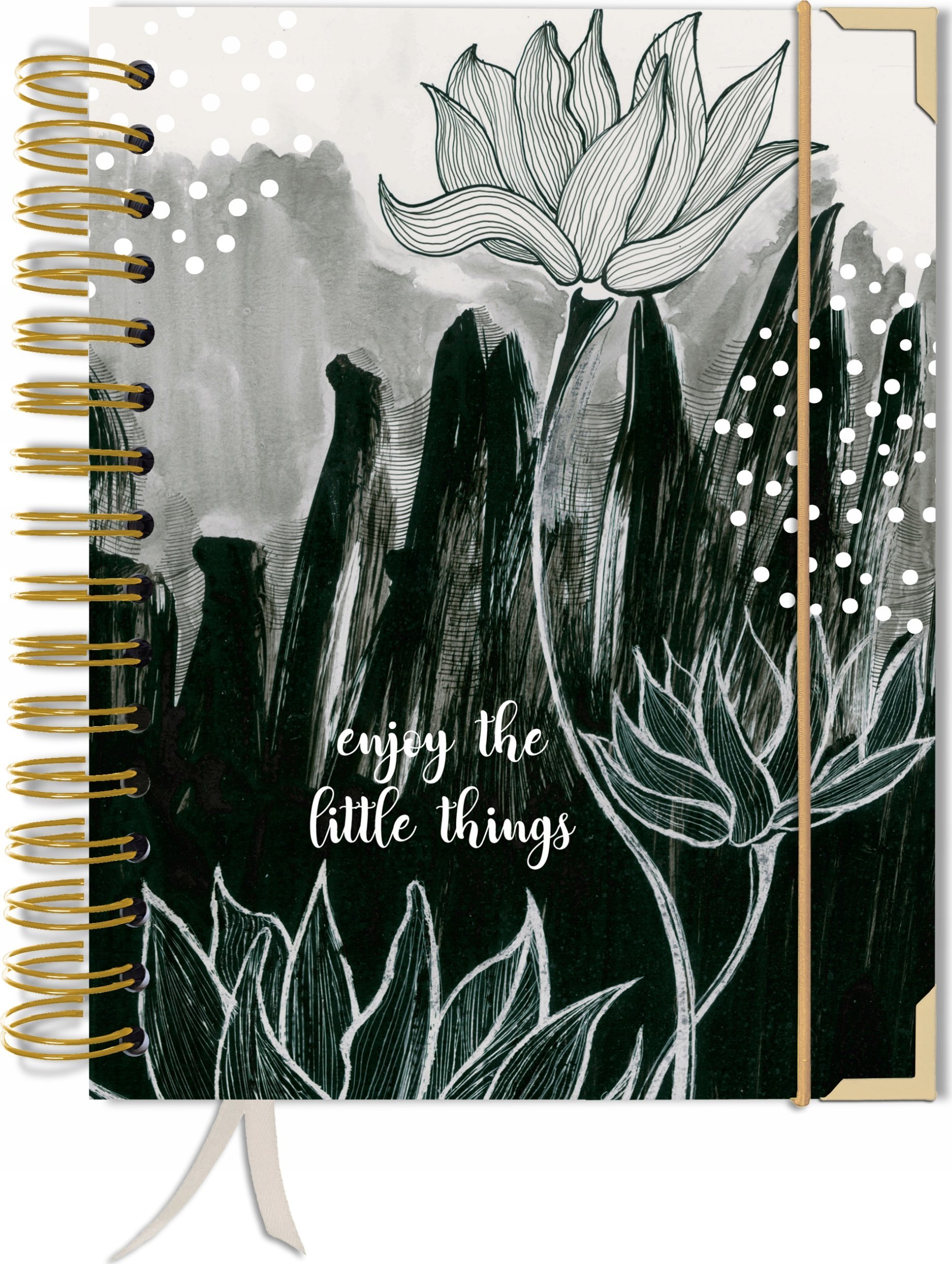 TadaPlanner Bullet journal 180 stron notes planer zeszyt A5+ w kropki