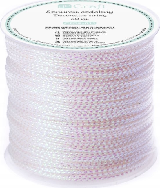 DP Craft SZNUREK OZDOBNY, 50 M OPALIZUJĄCY