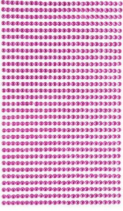 Akson Kryształki jednokolorowe samoprzylepne 806 szt ciemny róż uniw