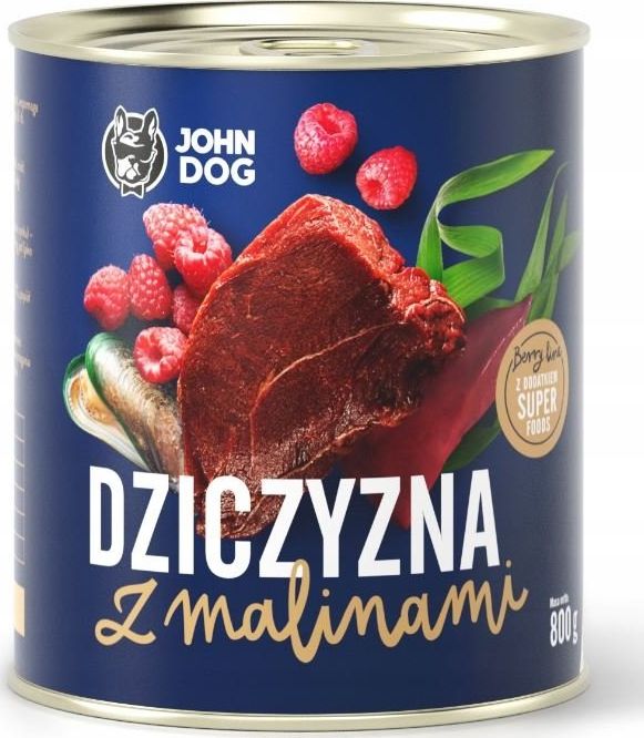 John Dog Berry adult dziczyzna z malinami 800g