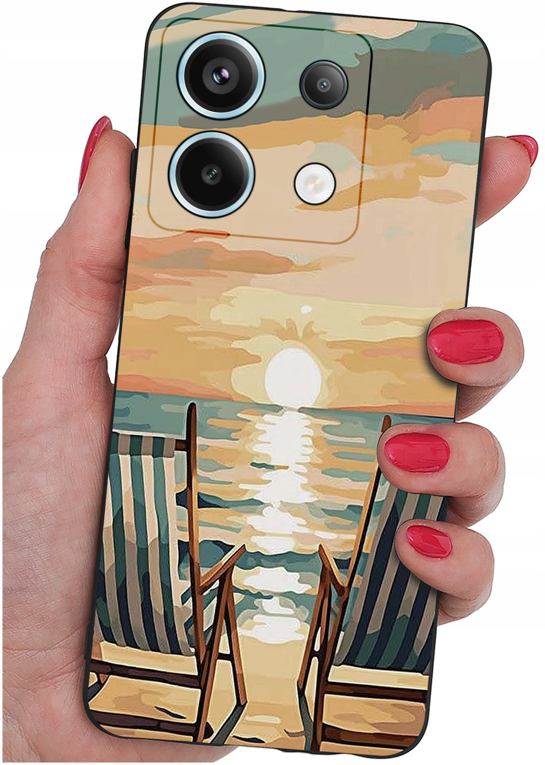 ETUI do Xiaomi Redmi Note 13 Pro 5G WZORY |SILIKONOWE MATT CASE +SZKŁO 9H