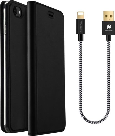 Dux Ducis gold pro IPHONE 6+/6S+ PLUS BOOK CASE WITH CABLE czarny